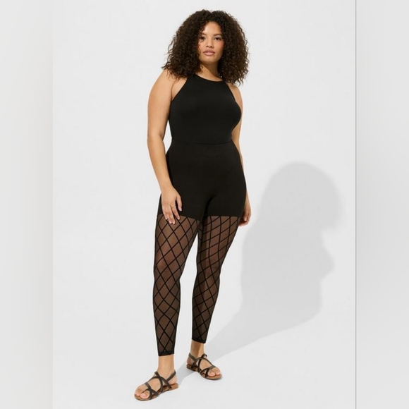 TORRID Premium Leggings Diamond Mesh Size 2 - Picture 1 of 10